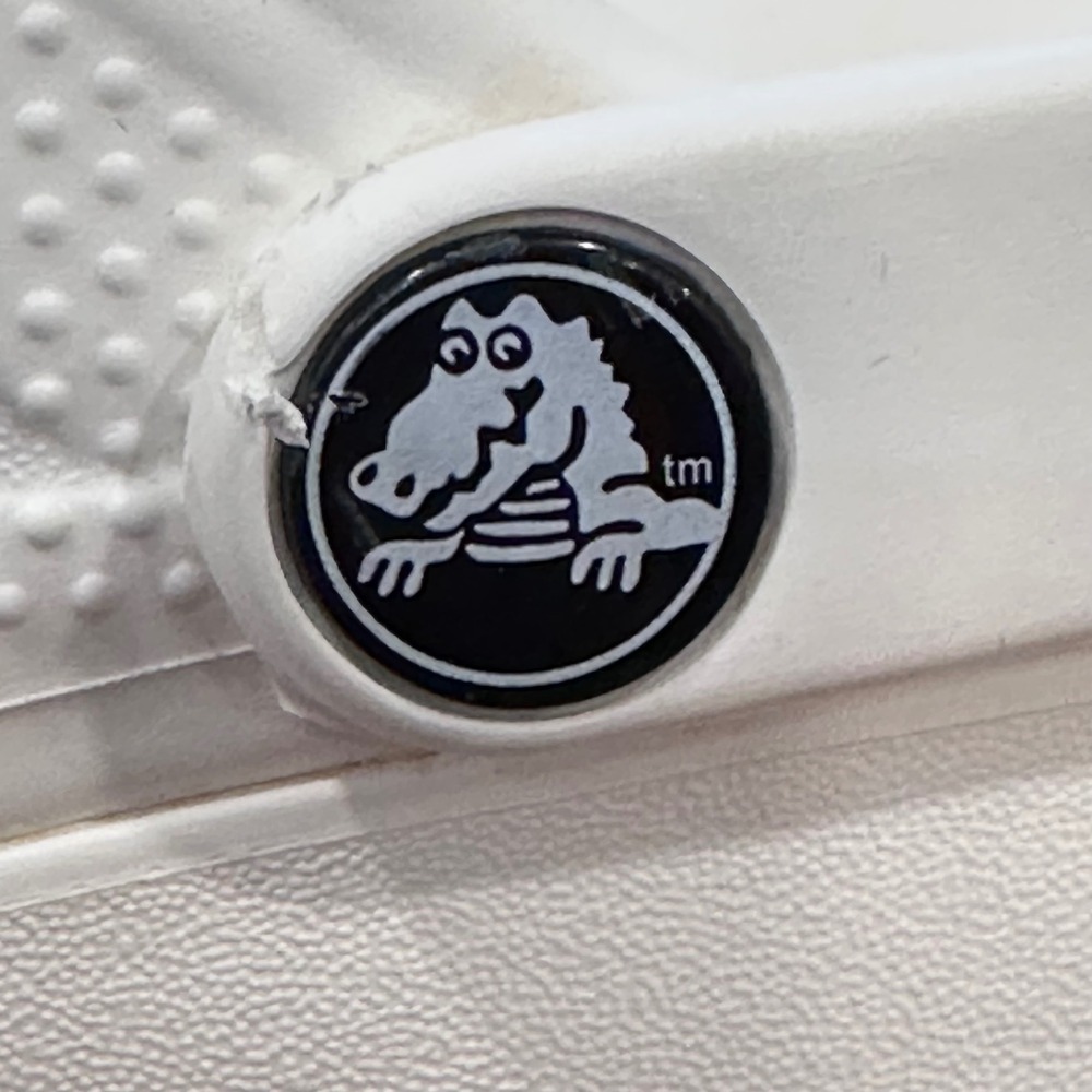 Crocs Classic Crush Clog Women Size 11 White Platform Chunky 206750 - Picture 10 of 12